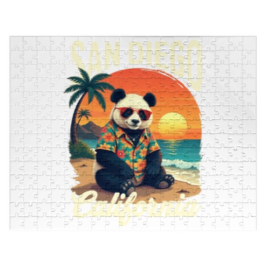 California Panda Zoo San Diego  Family Vaction Jigsaw Puzzles