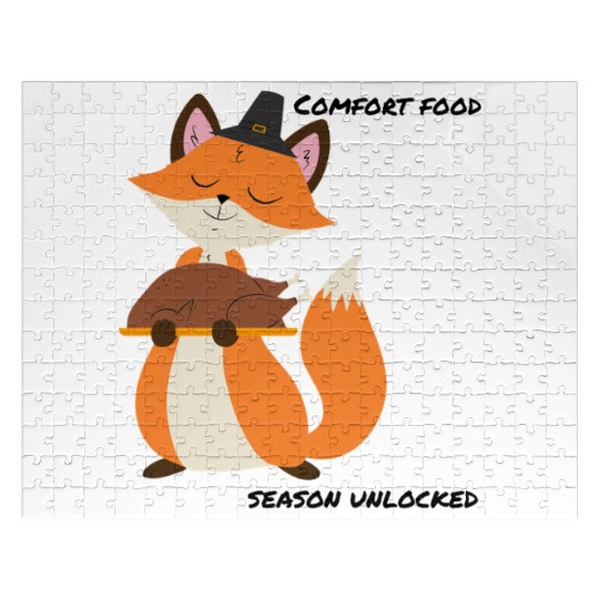 Fox with Roasted Turkey Jigsaw Puzzles
