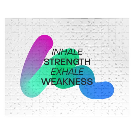 Inspirational Breath Motivation Design Jigsaw Puzzles