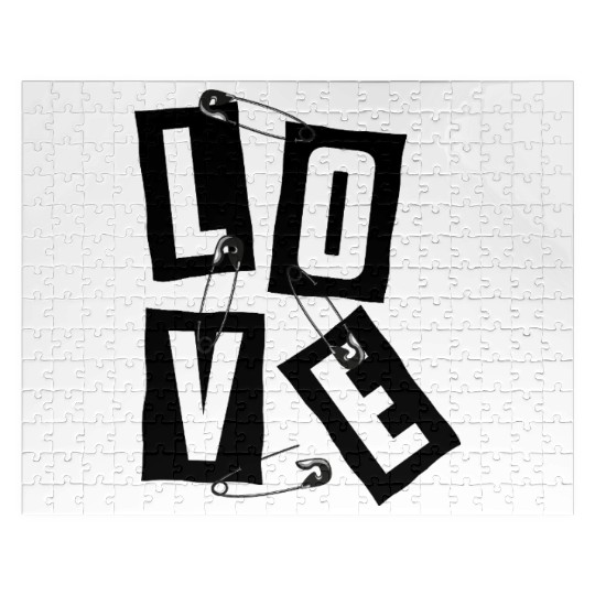 Safety Pin Artistic Pattern Jigsaw Puzzles