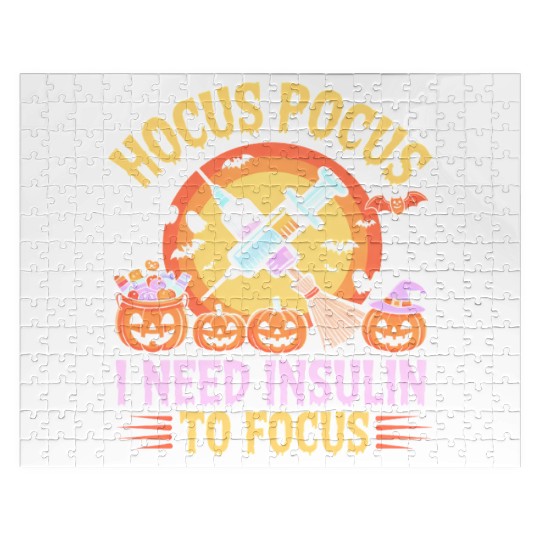 Diabetes Hocus Pocus I Need Insulin to Focus Boys Jigsaw Puzzles