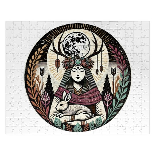Celestial Dreamcatcher Mystic Illustration Jigsaw Puzzles