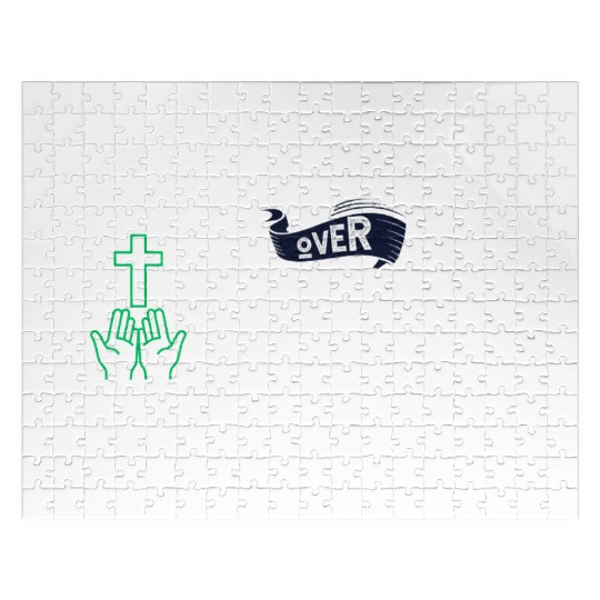 Faith Over Fear Inspirational Design Jigsaw Puzzles