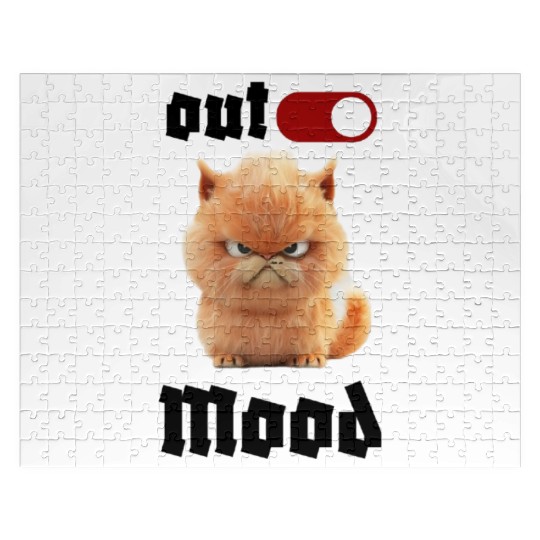 Grumpy Cat Illustration Jigsaw Puzzles Design