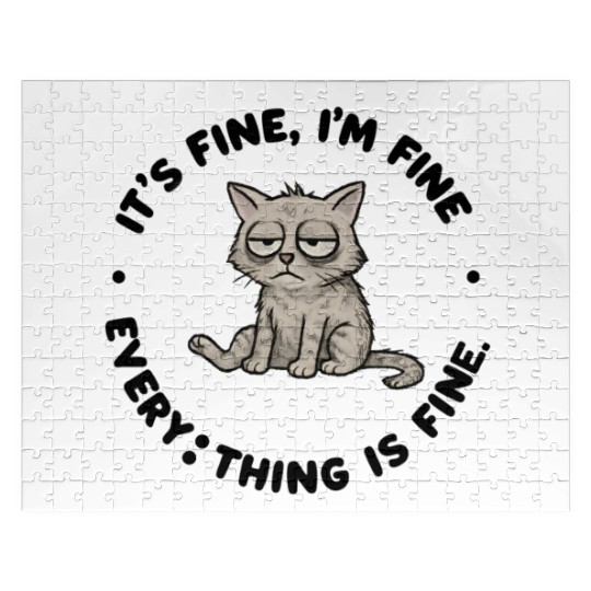 IT'S FINE, I'M FINE, EVERYTHING IS FINE. Jigsaw Puzzles
