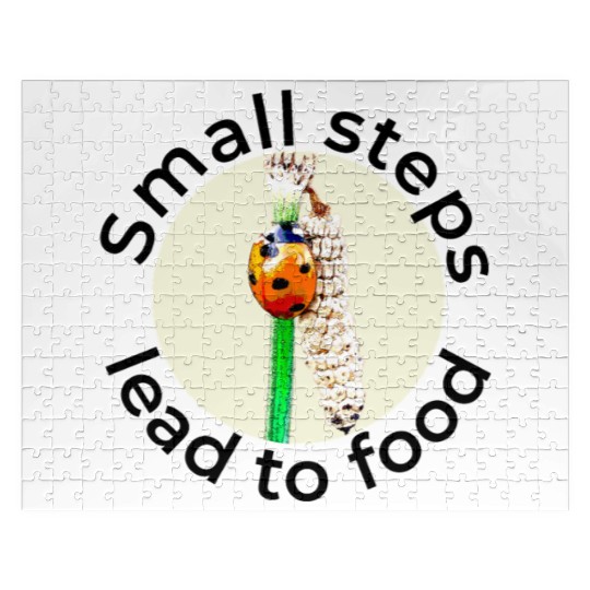 Small Steps Lead to Food – Ladybug Art Jigsaw Puzzles