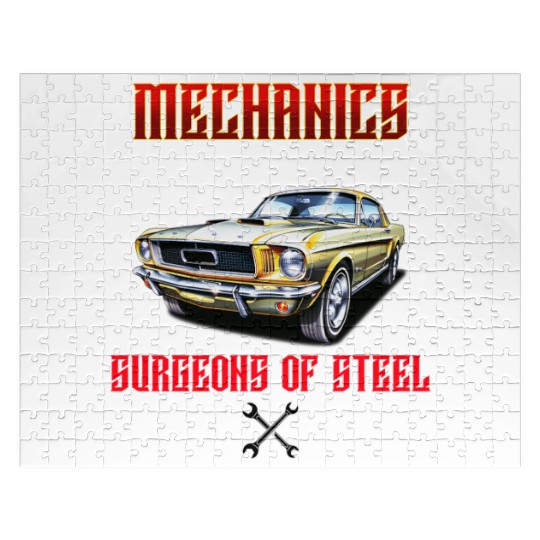 Muscle Car Classic Mechanics Design Jigsaw Puzzles
