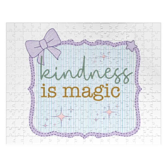 Kindness Is Magic Inspirational Design Jigsaw Puzzles
