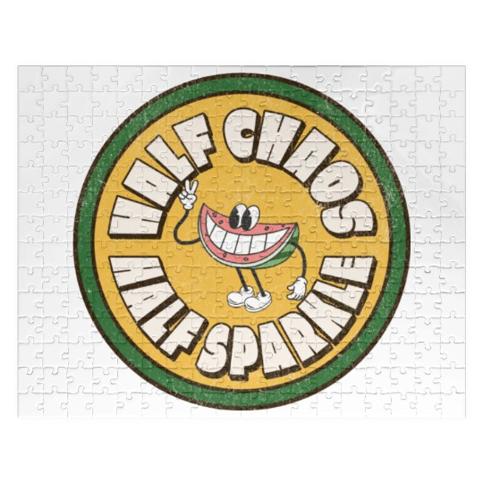 Watermelon Half with Playful Smile Jigsaw Puzzles