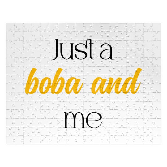 Just A Boba And Me Relaxing Bubble Tea Moment	 Jigsaw Puzzles