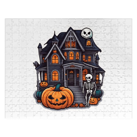 Haunted House Halloween Design Jigsaw Puzzles