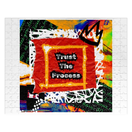 Trust The Process Graffiti Art Design Jigsaw Puzzles
