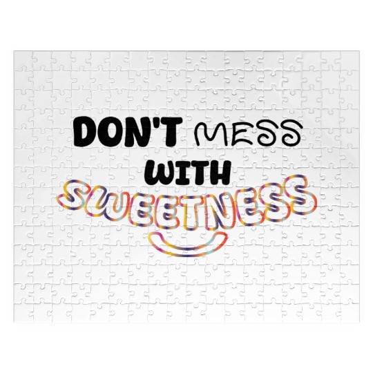 Colorful Sweetness Script Design Jigsaw Puzzles