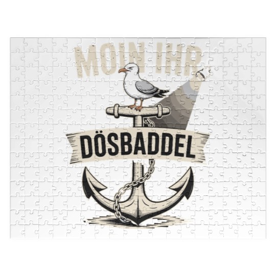 Moin Ihr Dösbaddel Seagull And Anchor Maritime Jigsaw Puzzles
