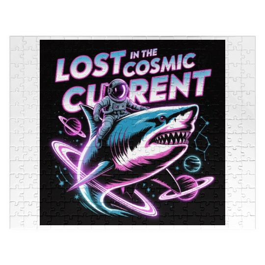 Lost in the Cosmic Shark Adventure Jigsaw Puzzles