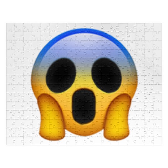 Expressive Scream Emmoticon Jigsaw Puzzles