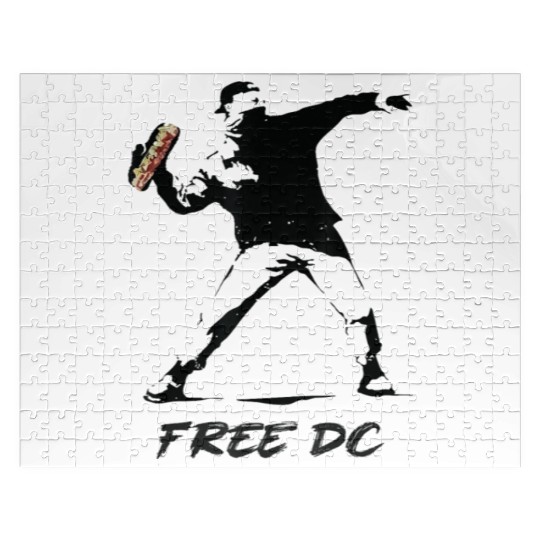 Free DC Sandwich Guy Banksy Style Street Art Jigsaw Puzzles