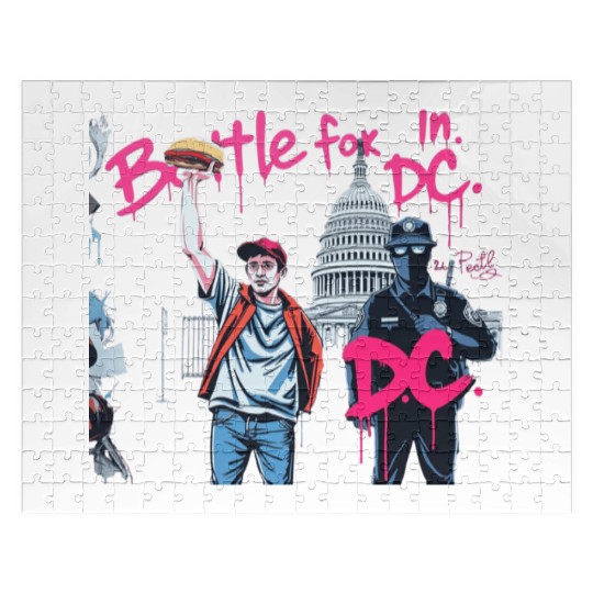 Free DC Sandwich Guy Banksy Style Street Art Jigsaw Puzzles