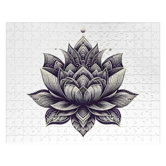 Intricate Lotus Mandala Design Jigsaw Puzzles