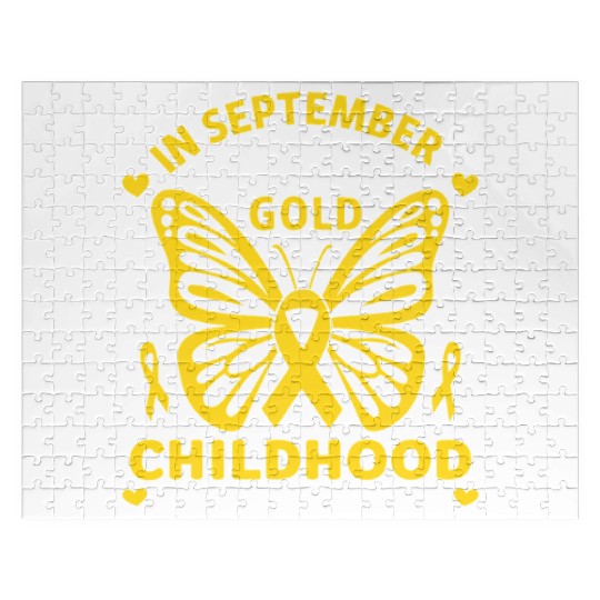 In September We Wear Gold , Childhood Cancer  Jigsaw Puzzles