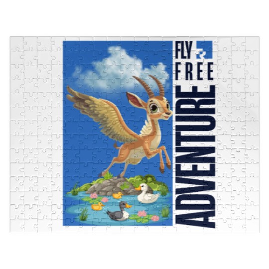 Flying Mythical Waterfowl with Adventure Theme Jigsaw Puzzles
