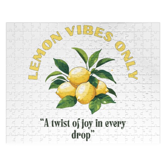 Lemon Vibes Only Jigsaw Puzzles