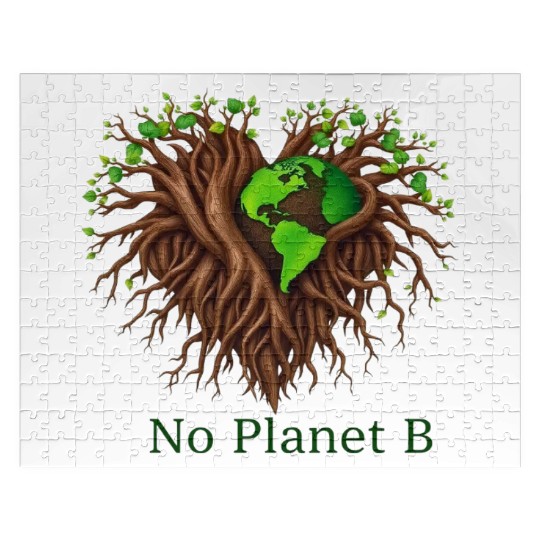 Earth Embrace No Planet B Eco Design Jigsaw Puzzles