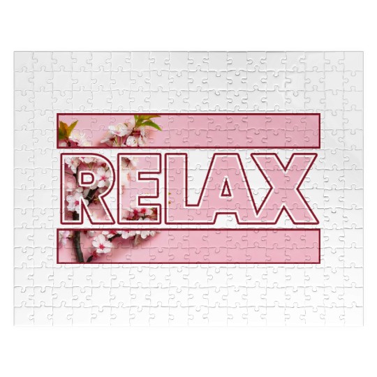 Cherry Blossom Relax Logo Jigsaw Puzzles