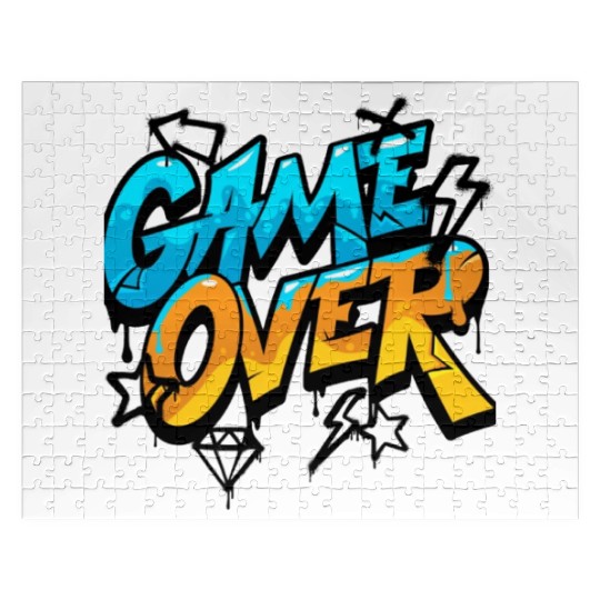 Graffiti Style Game Over Design Jigsaw Puzzles