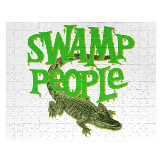 Swamp People Alligators Jigsaw Puzzles