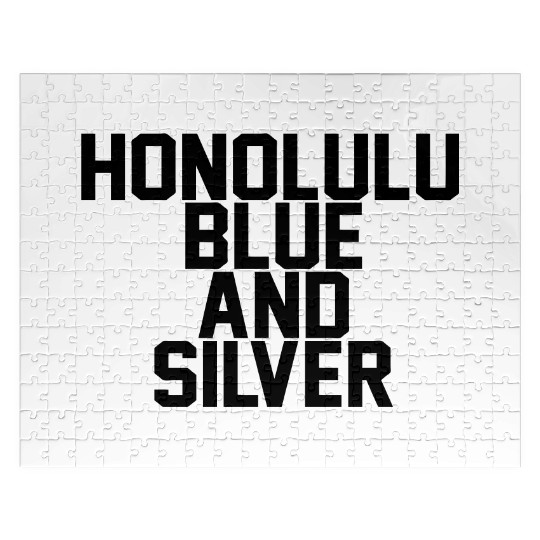 Honolulu Blue & Silver Jigsaw Puzzles
