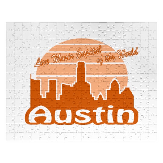Austin Texas burnt orange Jigsaw Puzzles