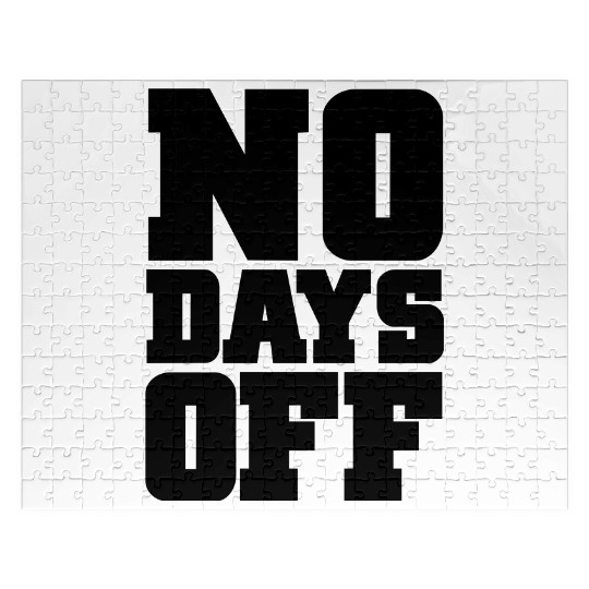 No Days Off Gym Motivation Jigsaw Puzzles