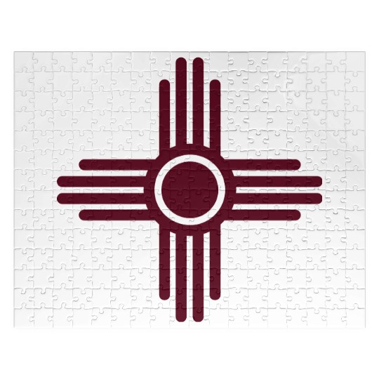 Zia Sun, Zia Pueblo, New Mexico, Sun Symbol, SVG, Jigsaw Puzzles