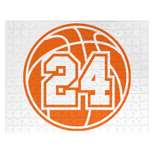 24 Basketball Vector 1_color TAS Jigsaw Puzzles