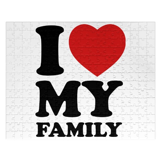 I love my family Jigsaw Puzzles