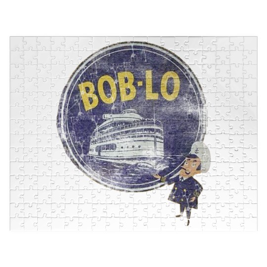Vintage Retro Classic Cute Detroit Boblo Island Jigsaw Puzzles