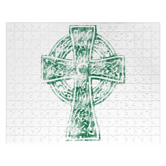 Classic Vintage Style Celtic Cross Crucifix Jigsaw Puzzles