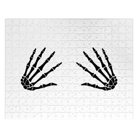 skull grap hands Jigsaw Puzzles