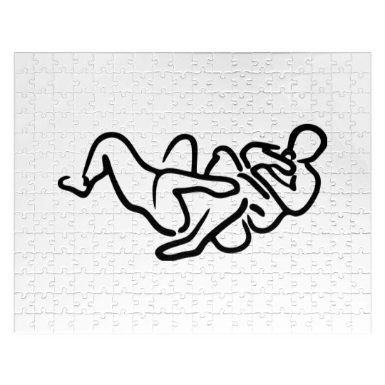 brazilian jiu jitsu bjj armbar illustrat Jigsaw Puzzles