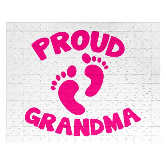 proud grandma with cute little maternity feet Jigsaw Puzzles