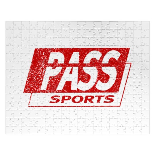 Old School Retro PASS Sports Detroit Jigsaw Puzzles