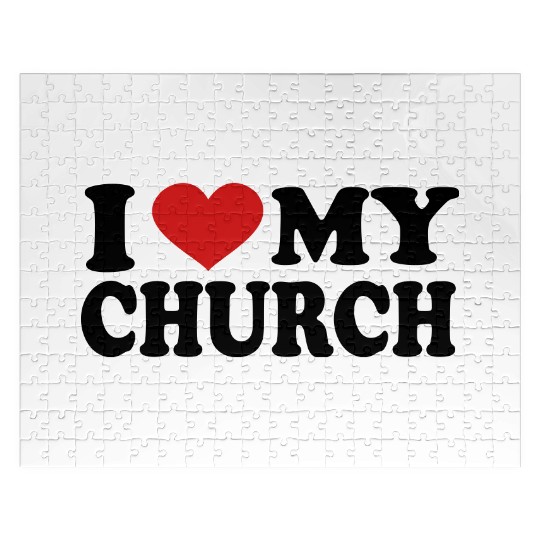 I Love my church Jigsaw Puzzles