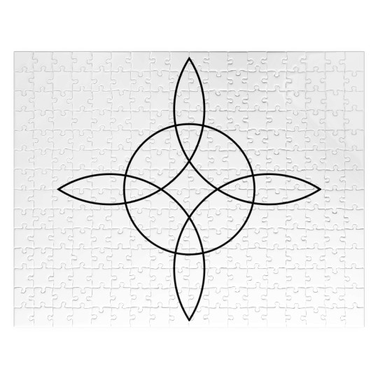 Witch`s Knot, Power of 4 elements - witchcraft Jigsaw Puzzles