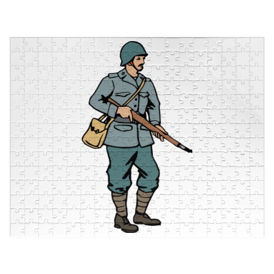 Italian soldier of WW2 Jigsaw Puzzles