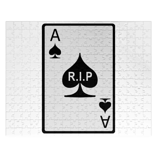 Rest in Peace Ace of Spades Jigsaw Puzzles
