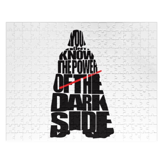 Cool Star Wars Darth Vader typography Jigsaw Puzzles