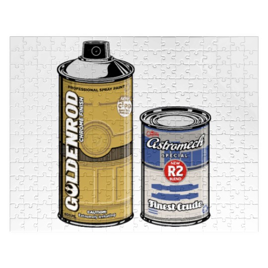 Funny Star Wars r2d2 and c3p0 parody Jigsaw Puzzles