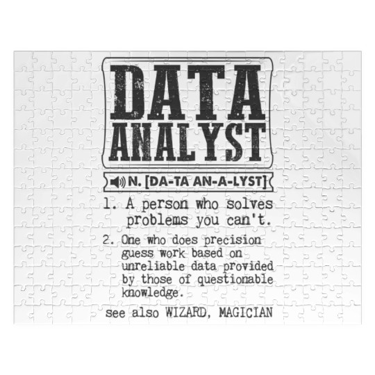 Data Analyst Definition Gift Mug Jigsaw Puzzles