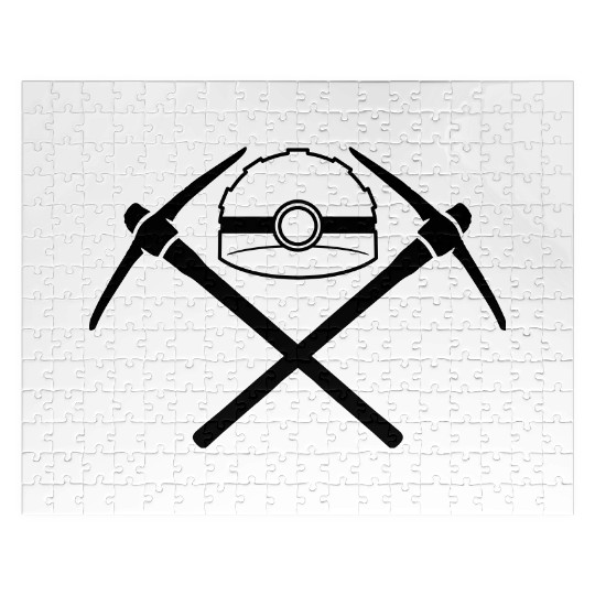 helmet safety protection lamp light black 2 cross Jigsaw Puzzles